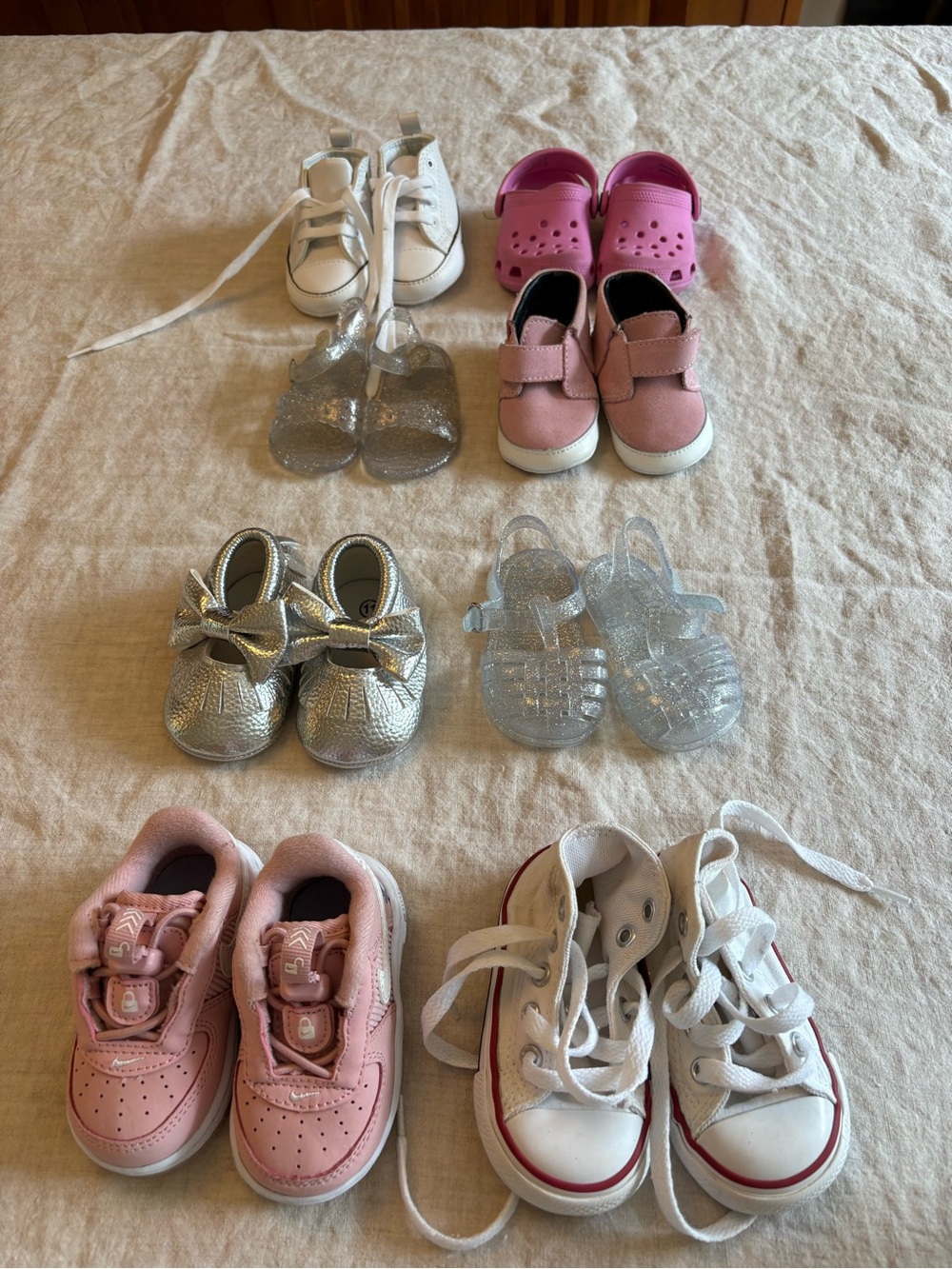 Baby shoe lot - Nike, Converse, Crocs, Vans, Old Navy - size 2-3